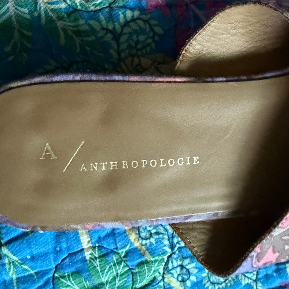 Anthropologie Willa Slide Sandals - pink and purple slip on, size 10 - Picture 8 of 10